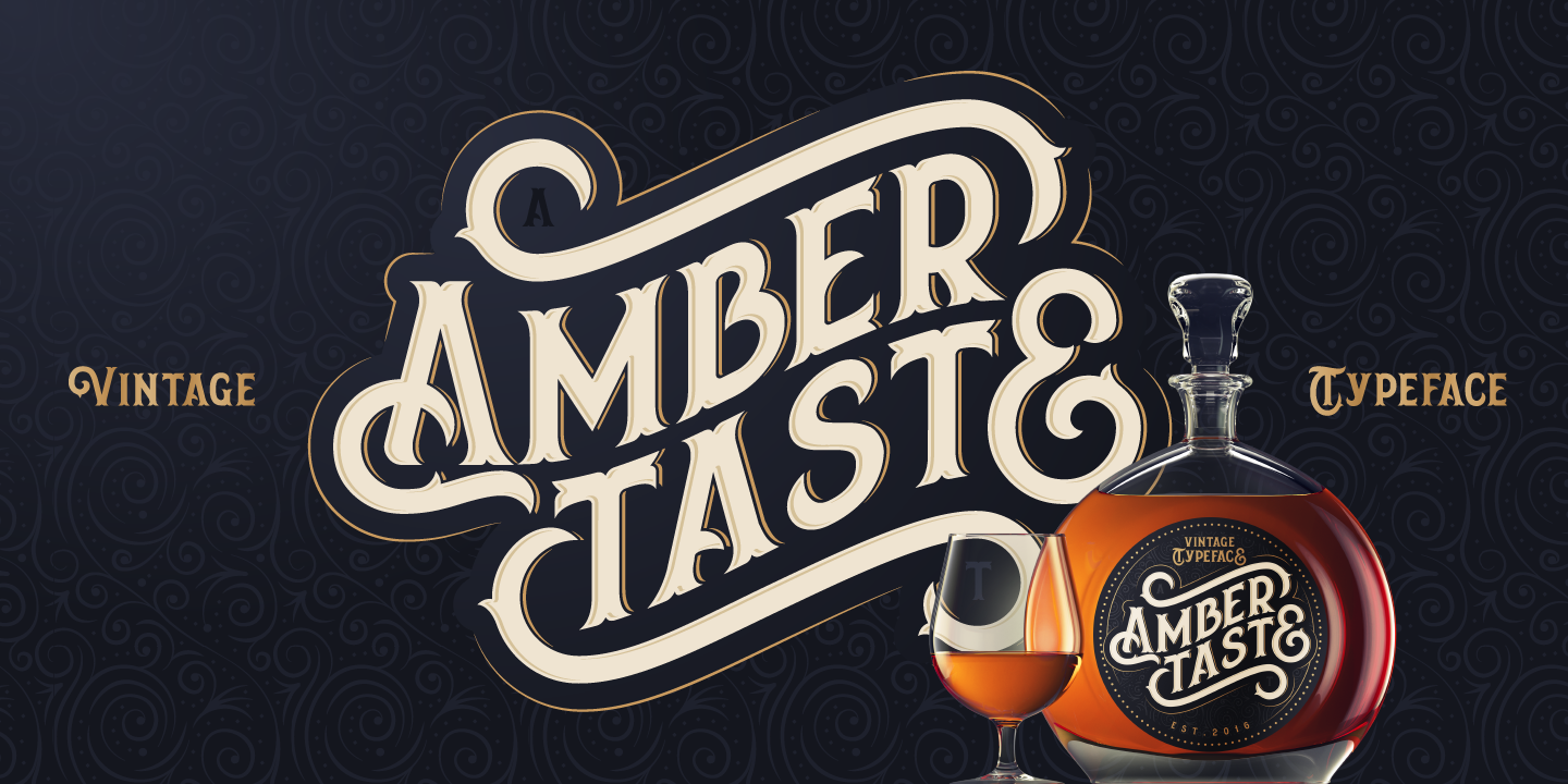 Пример шрифта Amber Taste #1